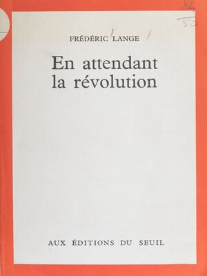cover image of En attendant la révolution